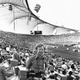 McPhedran poses in the Olympic Stadium in Munich, taken by the AP’s Peter Kemp. From McPhedran’s private collection.